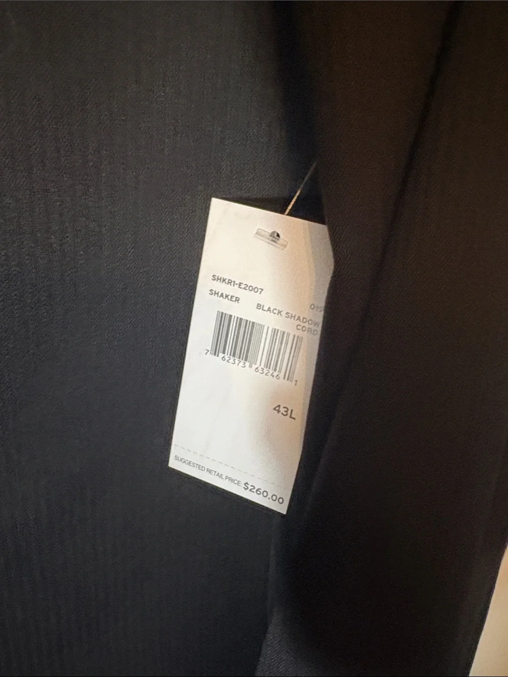Perry Ellis Black Two-Button Notch Lapel Sport Coat